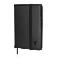 Leather Passport Holder - Black