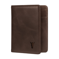 Mens Leather Wallet (with RFID Protection) - Dark Brown