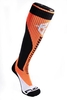 Breedwell Akira Socks - Orange Futuristic Nylon One Size