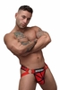 Breedwell Hex Jockstrap - Red Hexagonal Nylon S