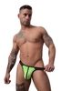 Breedwell Hex Thong - Neon Green Nylon L