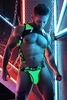 Breedwell Neo Camo Tank Harness - Neon Green Camouflage Nylon L/XL