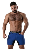 Locker Gear 5 Pocket Chap Short with Rear Zipper - Blue Cotton L