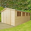 10â x 20â Shire Workspace Premium Double Door Wooden Garden Shed (3.1m x 6m)