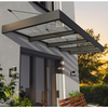 12â5 x 4â7 Palram Canopia Sophia XL 4000 Grey Clear Door Canopy (3.79m x 1.4m)
