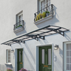 22â x 4â7 Palram Canopia Herald 6690 Grey Mist Large Door Canopy (6.71m x 1.39m)
