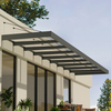 27â9 x 4â7 Palram Canopia Sophia XL 9000 Grey Clear Door Canopy (8.45m x 1.4m)