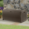 4 x 2 Suncast Resin Wicker Deck Box - Plastic Garden Storage