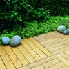 50cm Checkboard Deck Tiles Pack of 16