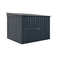 6x6 Globel Anthracite Grey Metal Bicycle Store