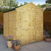 8 x 6 Mercia Shiplap Windowless Apex Shed (2.4m x 1.8m)
