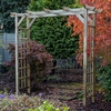 Forest Classic Flat Top Wooden Garden Pergola Arch 6