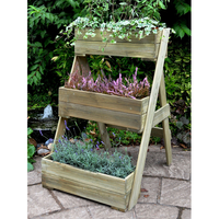 Forest Compact Cascade Wooden Garden Planter 2