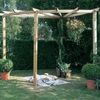Forest Corner Wooden Radial Garden Pergola Kit 9