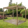 Forest Dining Wooden Garden Pergola Kit 10
