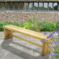 Forest Double Sleeper Wooden Garden Bench 6