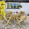 Forest Grizedale Circular Wooden Garden Table 4