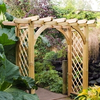 Forest Large Ultima Wooden Garden Pergola Arch 8