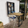 Forest Wooden Fold Down Garden Wall Bar 2