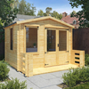 Mercia 3.1m x 3.3m Log Cabin with Veranda (19mm)