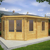 Mercia Grande 5m x 3m Corner Log Cabin (34mm) â Double Glazed