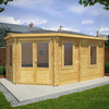 Mercia Grande 5m x 3m Corner Log Cabin (44mm) â Double Glazed