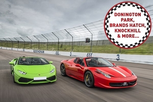 Double Supercar Driving Blast at a Top UK Race Track