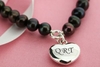 Pearl Bracelet with Personalised Heart Charm