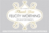 Personalised Champagne with Thank You Label