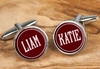 Personalised Deco Cufflinks