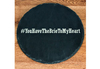 Personalised Hashtag Round Slate Cheese Board