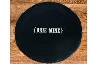 Personalised Swirl Brackets Round Slate Cheese Board