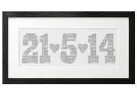 Personalised Typographic Date Print
