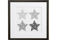 Personalised Typographic Stars Print