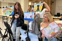Puppies,  Painting and Bottomless Cocktails or Prosecco for Two with Puply