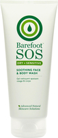 Barefoot SOS Dry + Sensitive Soothing Face & Body Wash 200ml