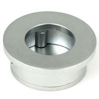 Round Finger Edge Pull - Satin Chrome