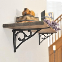 Simple Scroll Cast Iron Shelf Bracket
