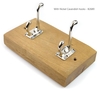 Solid Light Oak Deluxe 2 Coat Hook Board
