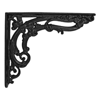 Victorian Scroll Leaf Cast Iron Shelf Bracket