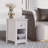 Nightstand Wooden Bedside Table Sofa End Side Table Storage Drawer Cabinet