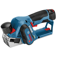 Bosch Bosch GHO 12 V-20 Professional Brushless 12 V Planer with 2x3Ah Batteries,  Charger and L-Boxx