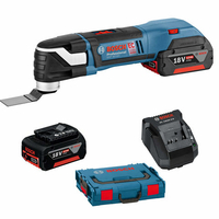 Bosch Bosch GOP18V-EC 18V Cordless Li-Ion Multi Tool With L-Boxx & Two Batteries