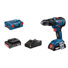 Bosch Bosch GSB 18V-55 Brushless Combi Drill with 2 x 2 Ah Batteries,  Charger and L-BOXX