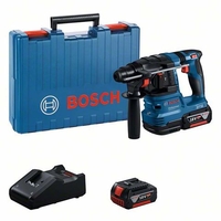 Bosch Professional 18V Bosch GBH 18V-22 SDS+ Hammer Drill with 2 x 4Ah Batteries,  Charger and Carrying Case