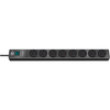 Brennenstuhl Brennenstuhl 8-way Hugo! 3m Extension Socket (Black)