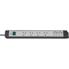 Brennenstuhl Brennenstuhl Premium-Line Technics 6-Way 3m Extension Socket (Black)