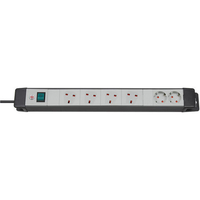 Brennenstuhl Brennenstuhl Premium-Line Technics 6-Way 3m Extension Socket (Black)