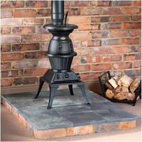 Clarke Clarke Potbelly Large Cast Iron Wood Burning Stove