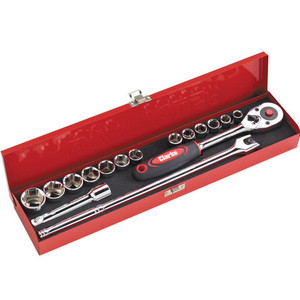 Clarke Clarke PRO233 16 Piece 1/2” Drive Socket Set